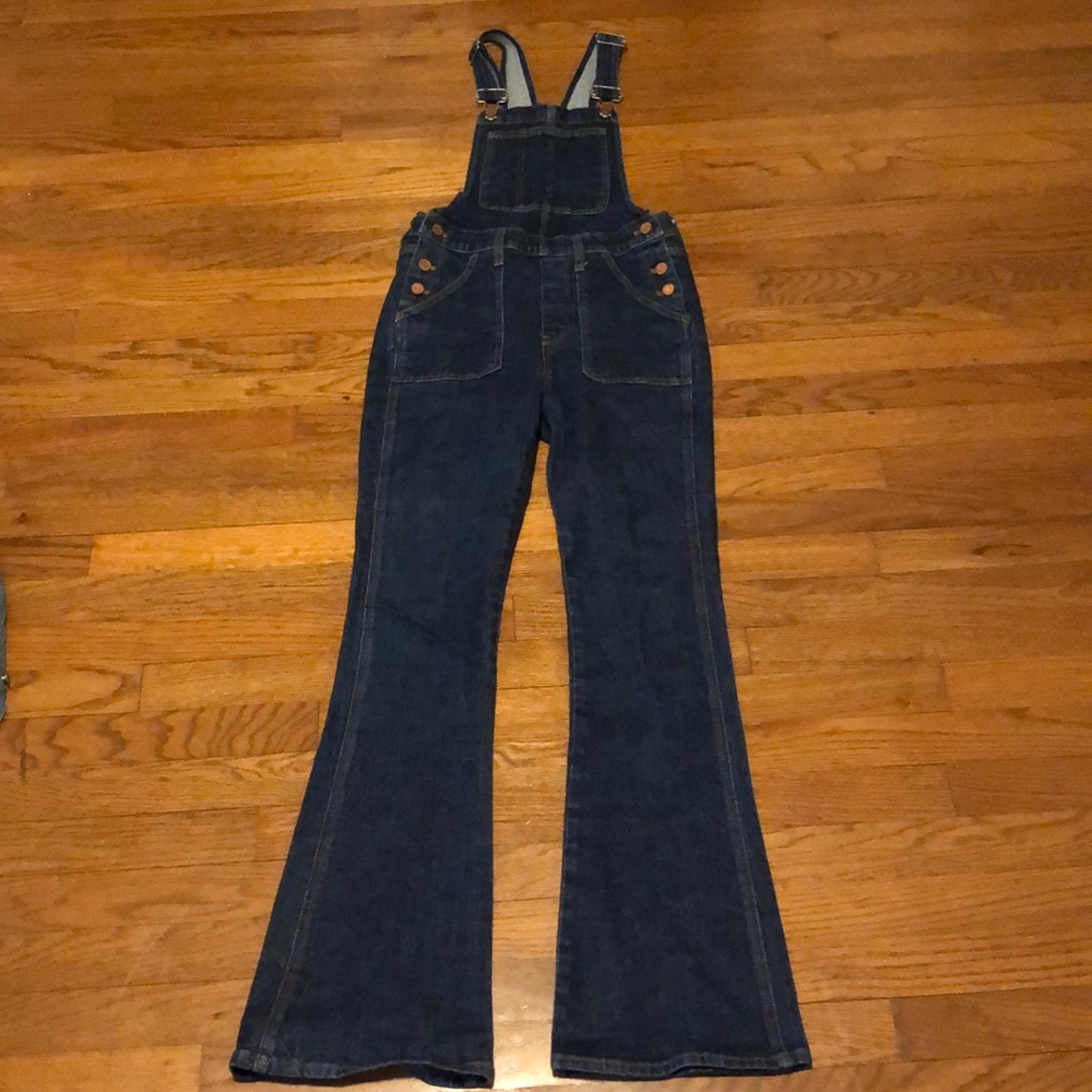 Madewell Flea Market Flare Overalls